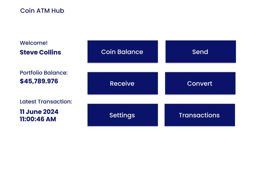 coin atm interface