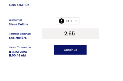coin atm interface