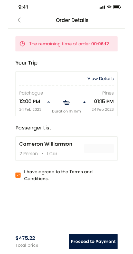 Order ui