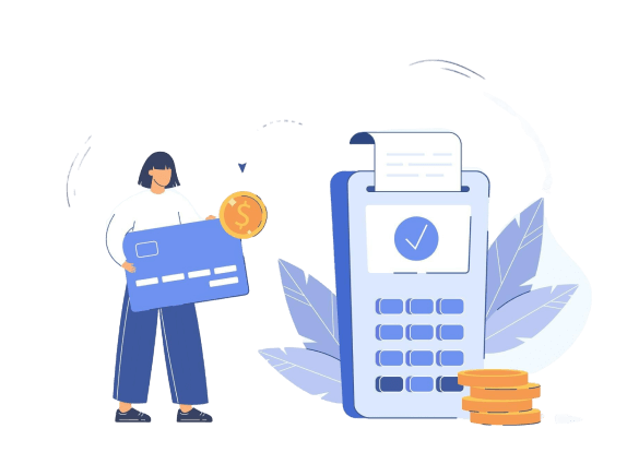 illustration representing swipe machine
