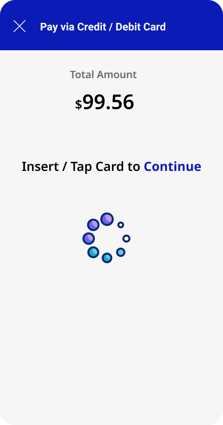 payment via credit/debit card